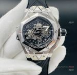 High Quality Replica Hublot Sang Bleu Black Watch 45mm eta7750 Automatic Movement 